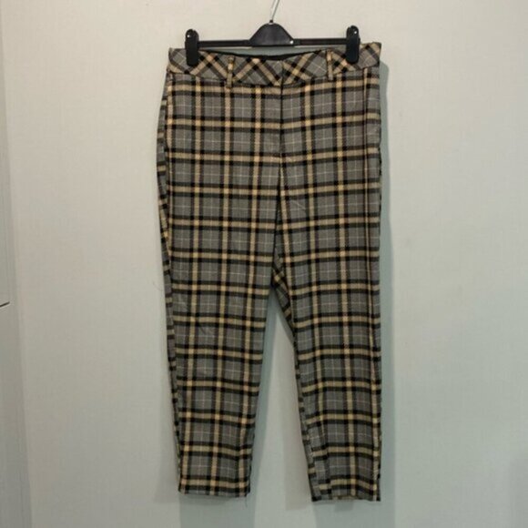 H&M Plaid Trousers pants Size 14 - Picture 5 of 15